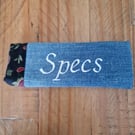 Handmade Upcycled Denim 'Specs' Glasses Case