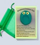 Green Worry Stone Owl - Emotional Support Owl Fidget Stone - Image 5