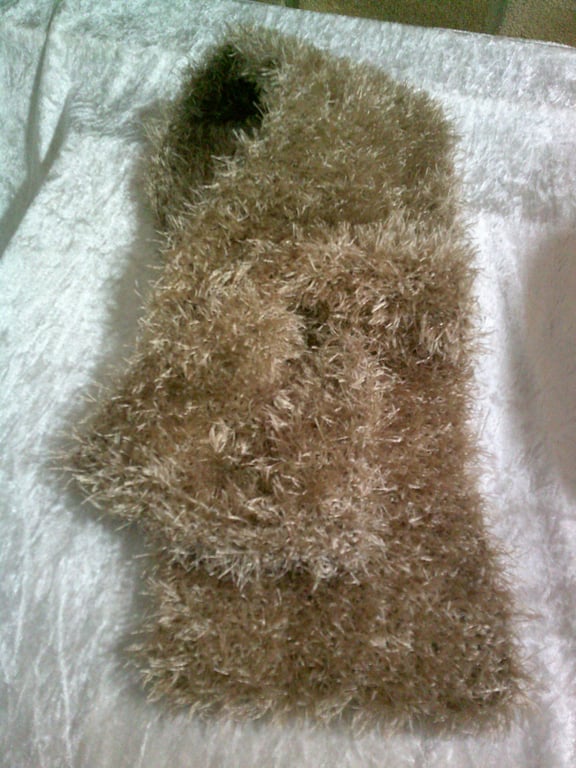 Hand Knitted Beige Necktie