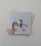 Mallard ducks card, printed on recycled card, blank - Image 5