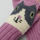 Cat Fingerless Gloves