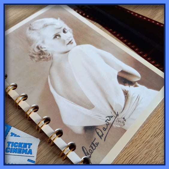 Bette Davis film star Notebook 