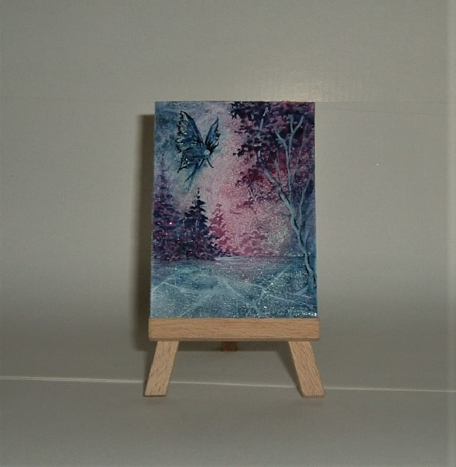 fairy fantasy aceo art painting (ref 255)