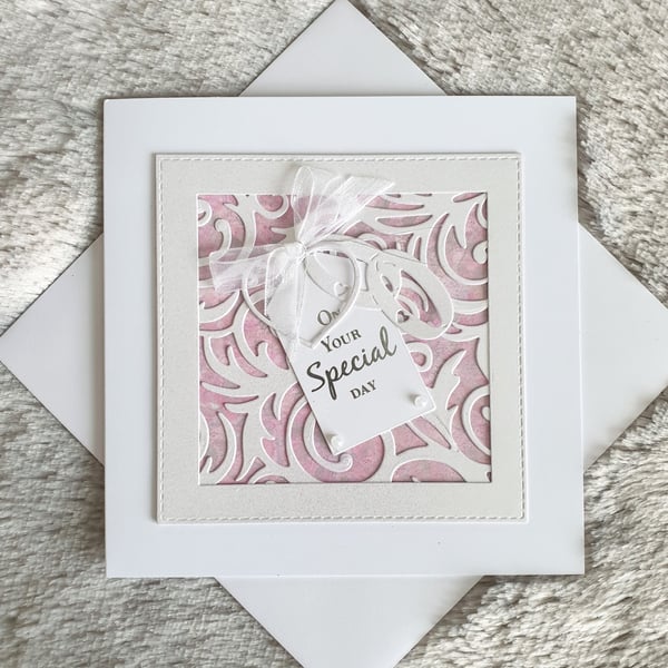 Wedding Day Card - Pink 