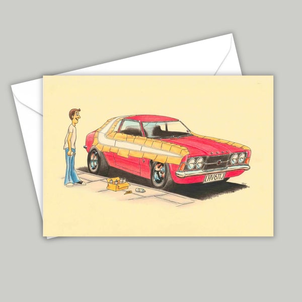 Seventies Humour Greetings Card, All Occasion Blank Cards