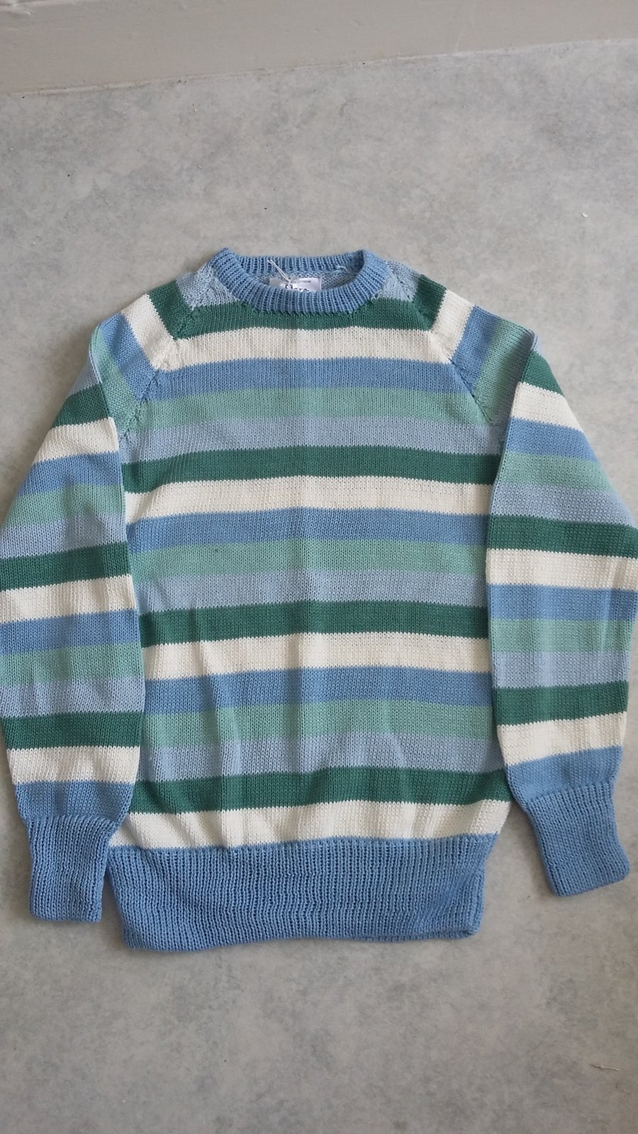 Pastel Stripe Cotton Jumper, machine washable, made to order, any colours