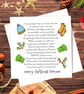 Bank Transfer Christmas Card - personalised, to tell them you have sent money.