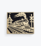 Steam Train Wooden Wall Art Plaque