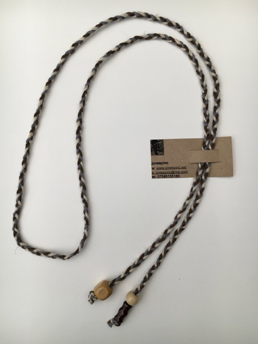 Hand-plaited wrap necklace (number 2)