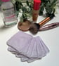 Reusable Bamboo Towelling Face Pads Pack of 7 - Purple Stripe