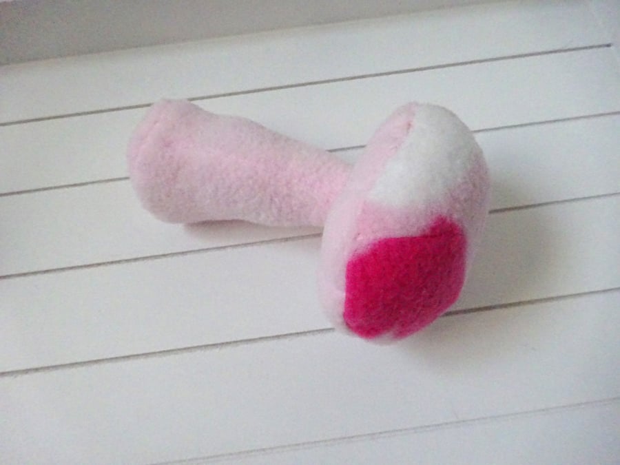 pink toadstool plush