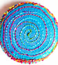 Buttons 1 inch button Hand Dyed Silks and Cottons Free Machine Embroidery Button