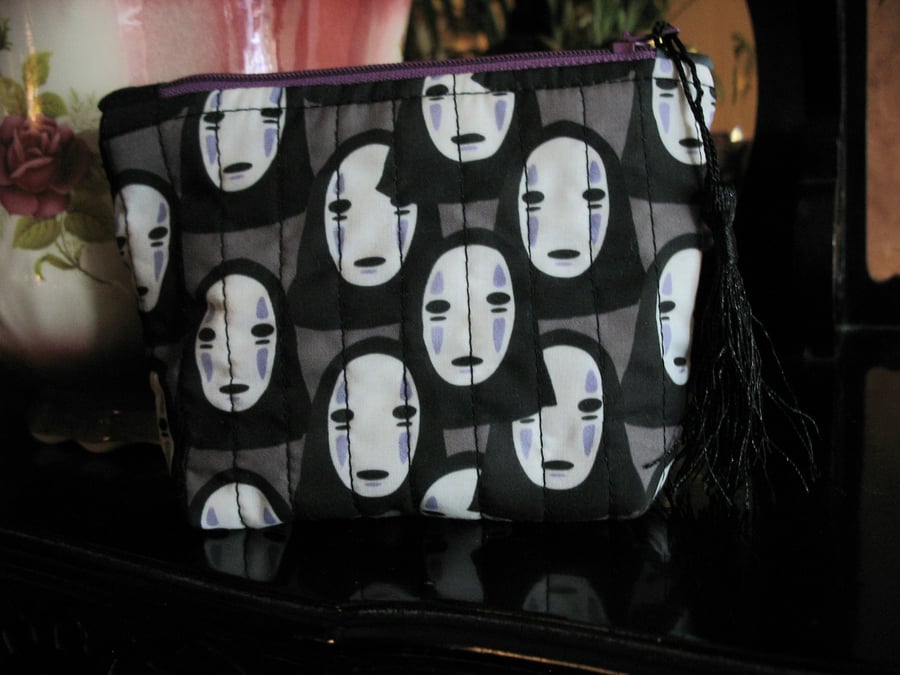 Cute Spirited Away zipped make up bag