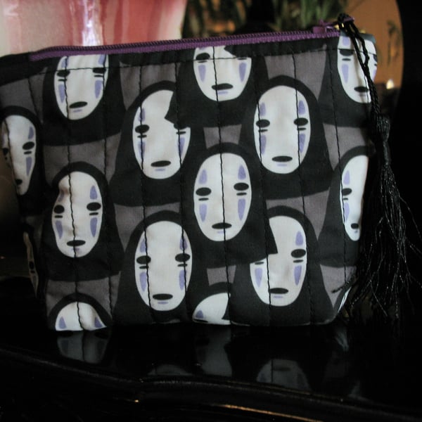 Cute Spirited Away zipped make up bag