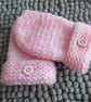 16" Matinee Coat Hat Mittens & Booties Set - Image 6
