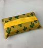 Floral pocket pack tissue case, Flowers tissue holder, 7 options, Handmade - Image 4