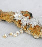 Silver moonstone necklace inspired by lichen - Image 1