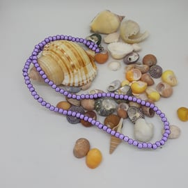 NL26 - Purple miracle bead necklace