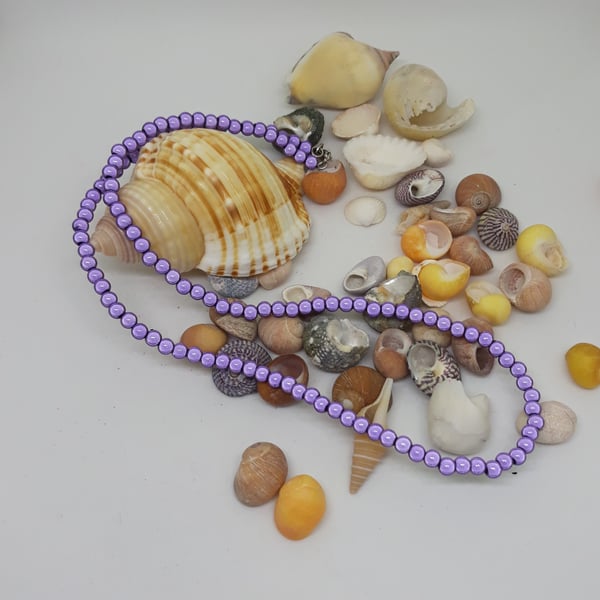 NL26 - Purple miracle bead necklace