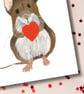 Blank card mouse heart hug all occassions - Image 3