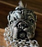 Bulldog Necklace - Sterling Silver - Oversized Charm