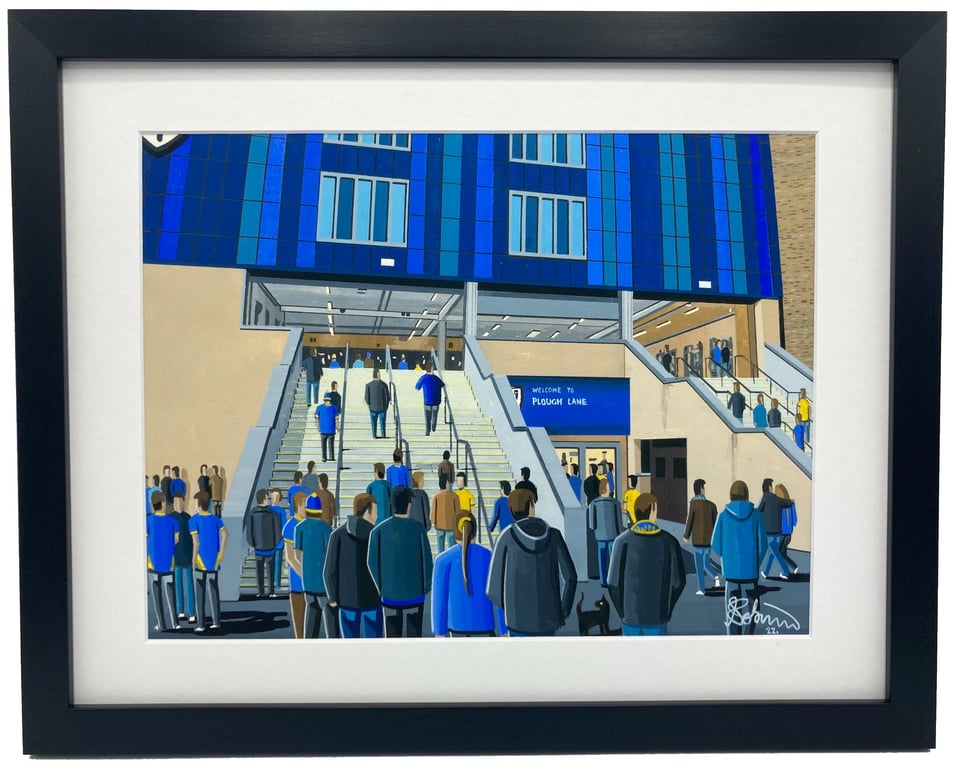 Wimbledon. Framed & Unframed Fine Art Print Football AFC, Plough L Stadium Gift