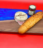 Handcrafted wood and resin charcuterie board