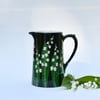 Lily of the Valley Farmhouse Jug - Hand Painted