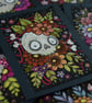 bony botanical skull - original aceo - Image 2