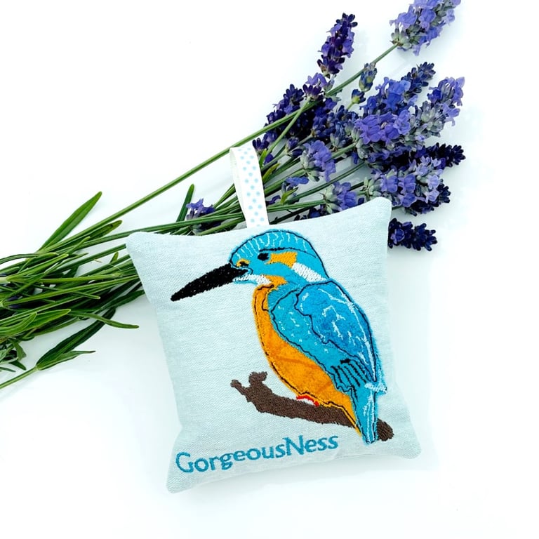 Kingfisher Linen Lavender Bags Personalised Gifts