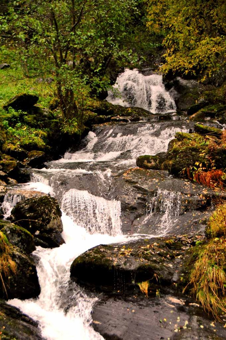 Waterfall Flamsdalen Valley Flam Norway Photograph Print