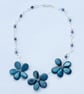Blue flower necklace - Image 2