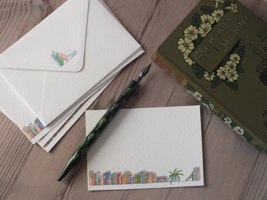 Bookshelf Correspondence Cards