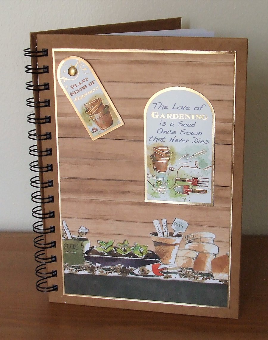 Decorated Hardback Notebook, The Love of Gardening