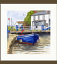 Heybridge - A Boat by the Lock Gates. - Image 1
