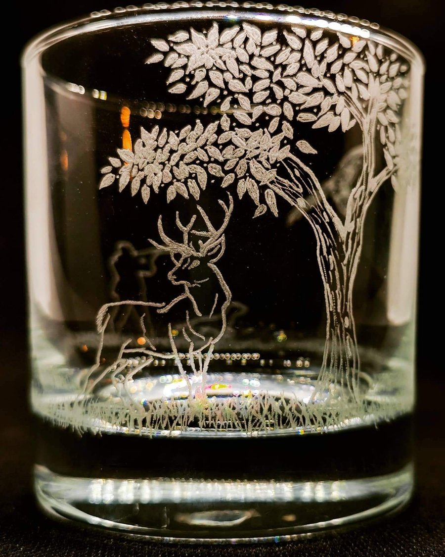 Deer Whisky Glass