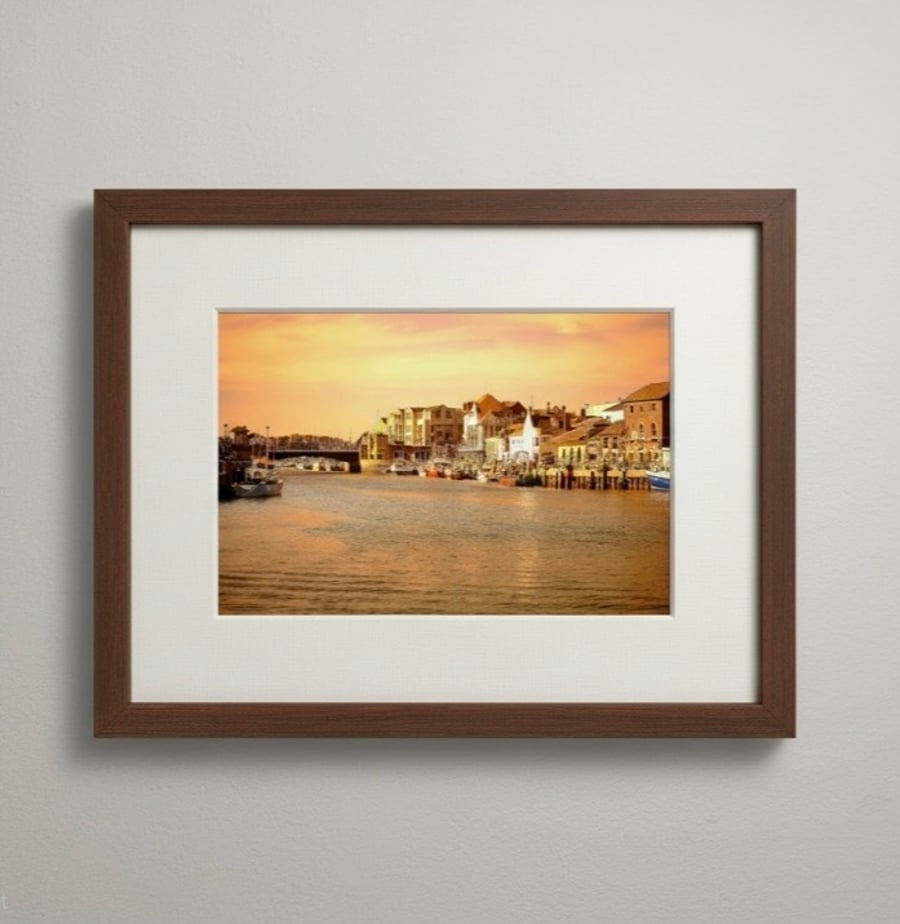 Sunset Over Weymouth Harbour – Dorset Coastal Photography Print