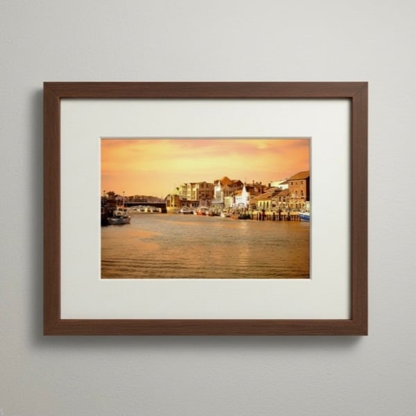 Sunset Over Weymouth Harbour – Dorset Coastal Photography Print
