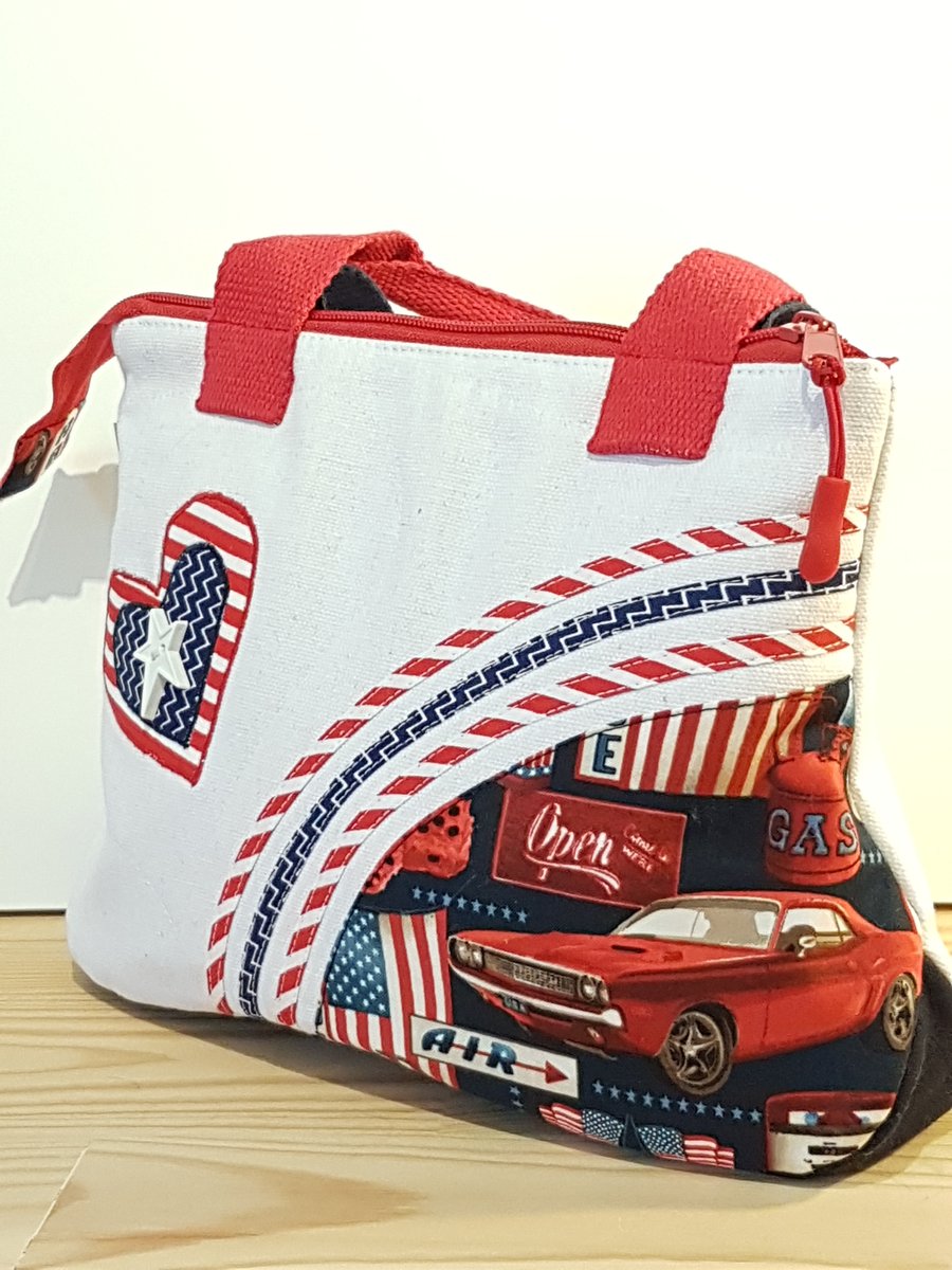 White Handbag,American retro style 