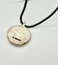 Silver Anchor Pendant on leather cord - Image 4
