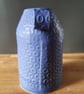 Summer Seconds - Slab built  unique flower vase cobalt blue - Image 3