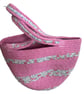 Handmade Pink Floral Cotton Handbag – Small Everyday Bag - Image 1