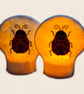 Ladybird Tealight Covers - Embroidered Felt Garden Decor - Image 2
