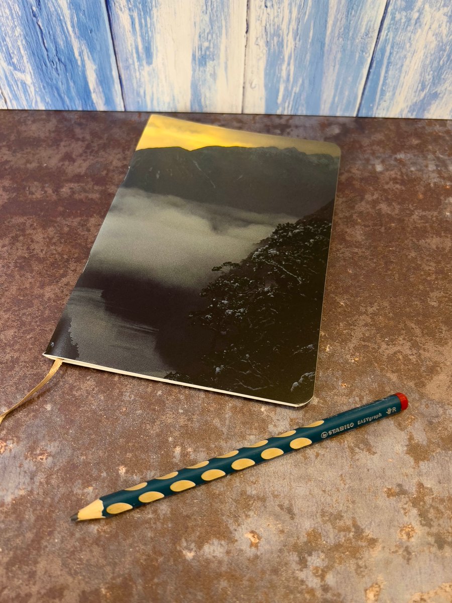 Notebook, Marine themed, A5 (ish), made from up-cycled and recycled materials.