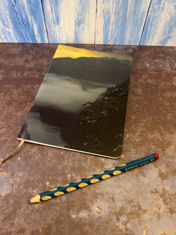 Notebook, Marine themed, A5 (ish), made from up-cycled and recycled materials.