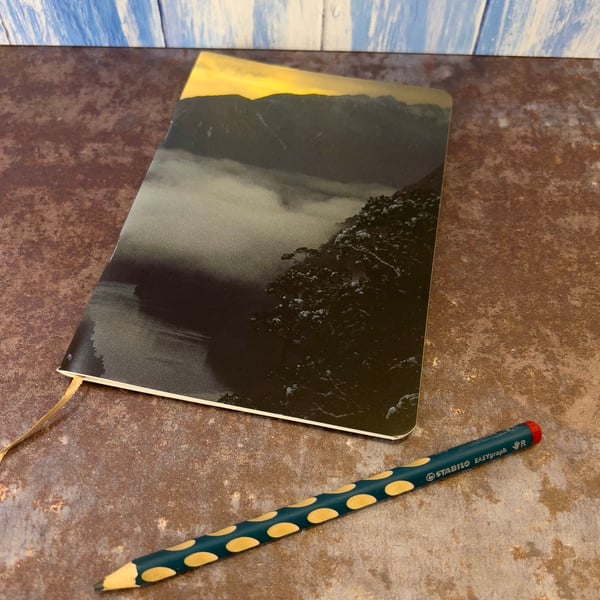 Notebook, Marine themed, A5 (ish), made from up-cycled and recycled materials.