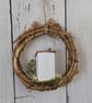 Handmade Wooden Cottage Wreath Hanging Home Decor  - Image 5
