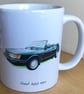 Saab 900 Convertible 1992 - 11oz Ceramic Mug for the Swedish Open Top Car fan - Image 2