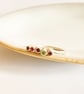 Mixed Garnet Gemstone Silver Ring Handmade  - Image 4