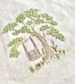 Country Tree Swing Linen Embroidery Kit - Image 3